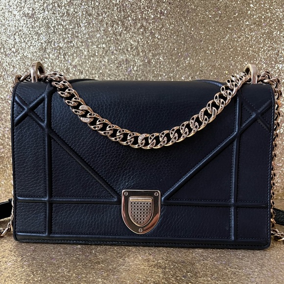 Dior Handbags - Dior Diorama bag excellent condition, gold chain